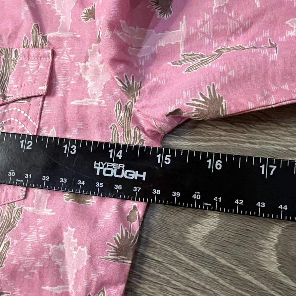 PANDLE GIRLS' CACTUS PRINT LONG SLEEVE SNAP SHIRT Size Small - Picture 5 of 7